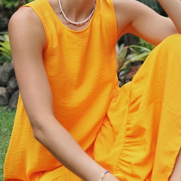 Anthropologie Maeve tiered maxi dress large,  LAST DAY!! - Picture 3 of 7